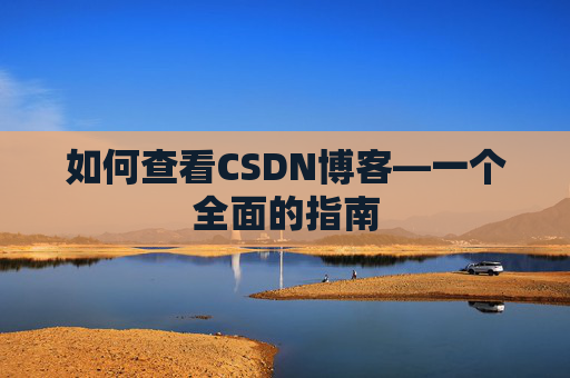 如何查看CSDN博客—一个全面的指南